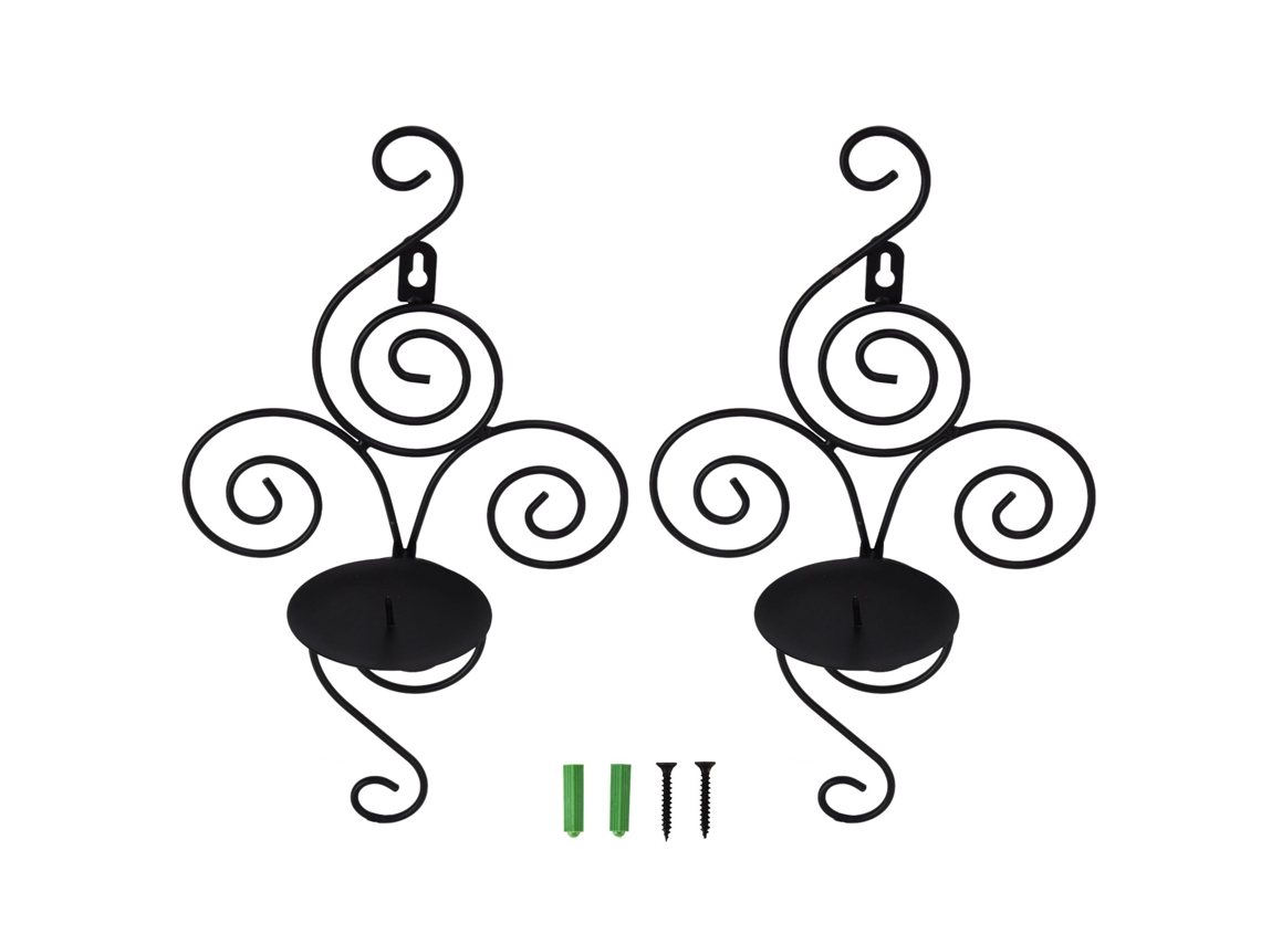 Portavelas de pared para decorar habitaciones y eventos.
