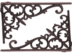 2 Soportes De Pared Decorativos Negros Resistentes En Ángulo Recto Para Estantes, Juego De 2