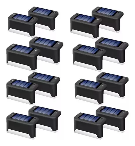 Nuevo kit de 16 luces solares de pared, Escadavayotoy