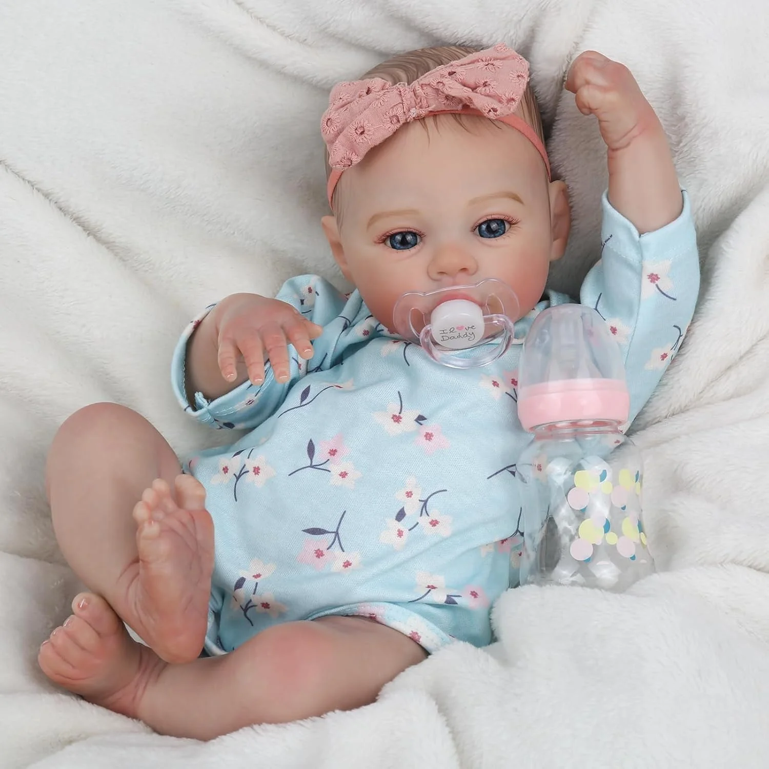 Muñeca realista de 45 cm (18 pulgadas) para bebés prematuros: juguete hecho a mano para bebés prematuros.