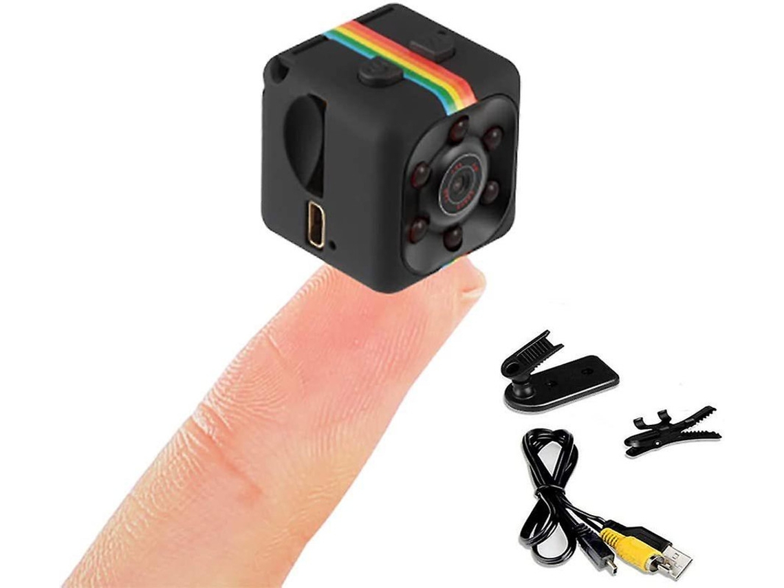 Mini cámara espía oculta Full HD 960p con detección de movimiento para casa, oficina, deportes al aire libre, color negro Bestvite