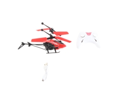 Helicóptero de brinquedo com controle remoto RC recarregável e função de pairar