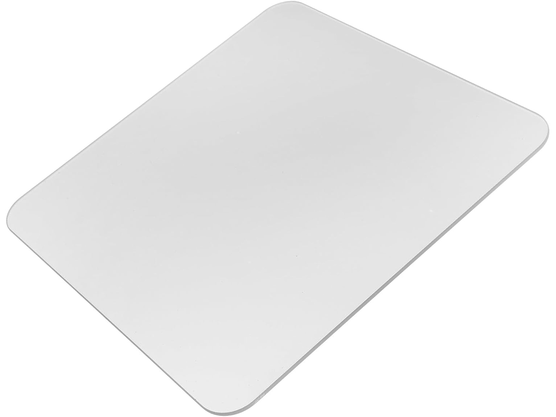 Alfombrilla De Ratón De Cristal Templado De 3,2 Mm, Transparente, Lisa Y Con Superficie Ergonómica.