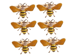 Anillo Para Mantel Con Forma De Abeja Dorada Para Decoración De Mesas Y Bodas.