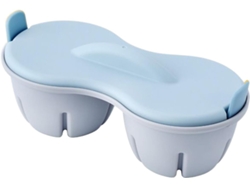 Vaporizador De Ovos Para Microondas, Portátil Con Tampa, Compacto 22x8,7x11cm, Cozimento Rápido O Suave Para Café Da Manha
