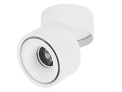 Foco LED de techo para interiores ajustable 360 ​​grados, 10 W / Iluminación COB de montaje en superficie / 10 x 10 cm, blanco frío 6000 K ORBITRA COMMERCE