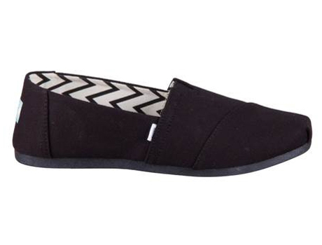 Zapatillas Deportivas TOMS Alpargata (Negro - Material Sintético- 37)