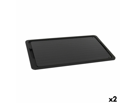 Bandeja PERCUTTI Función descongelar Negro 39 x 23 cm (2 Unidades)