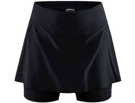 Falda para Mujer CRAFT Pro Hypervent 2 In 1 Negro para Corrida (S)