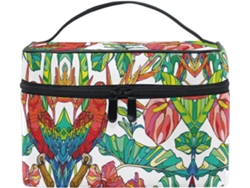 Bolsa De Viaje Cuero Con Cremallera Portátil Organizador Para Mujer