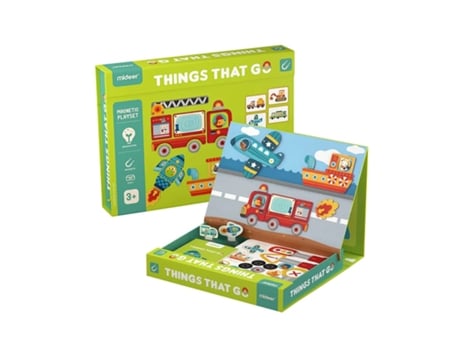Things That Go Magnetic Playset MIDEER (3 años)
