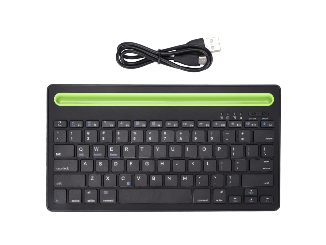 Teclado Sem Fio Gaming 2 Canais Compatível Com Múltiplos Sistemas Design Ergonômico Bt3.0 78 Teclas