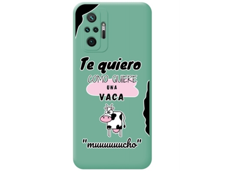 Carcasa Xiaomi Redmi Note 10 Pro TUMUNDOSMARTPHONE Silicona Líquida Dibujos Verde