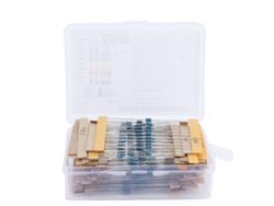 Kit De 640 Resistencias De Película Metálica, 64 Valores, 1ω-10mω, 1/6w, 1% Para Electrónica Diy.