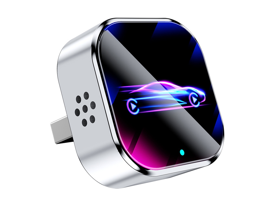 Adaptador Inalámbrico Carplay, Plug Play, Compatible Con Apple Ios 10+ Y Vehículos Con Carplay Con Cable (plateado) Eifson
