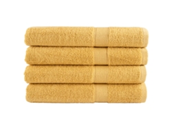 Toallas Premium Solund 4 Unidades Dorado 100x200 Cm 600 Gsm Wsd901904