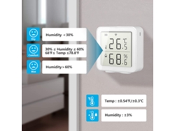 Sensor de temperatura sem fio inteligente BJ para Tuya WiFi Home, compatível com Alexa e automação residencial.