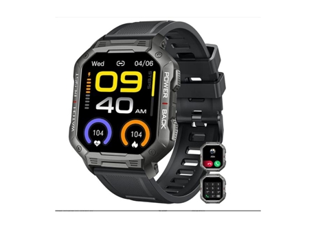 Reloj inteligente para hombres Bluetooth (contestar / hacer llamadas) Smartwatch táctico militar impermeable para teléfonos Android iPhone para dep...