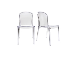 Lote de 2 cadeiras transparentes design policarbonato Thalysse MILIBOO