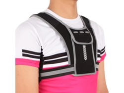 Chaleco Reflectante Unisex Para Correr Y Andar En Bicicleta Con Soporte Para Teléfono Móvil, Mochila Multifuncional Para Exteriores.