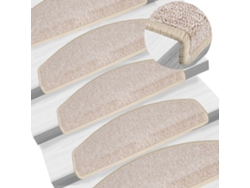 Alfombrillas De Escalera 10 Unidades Gris Taupe 65x24x4 Cm Wsd152349