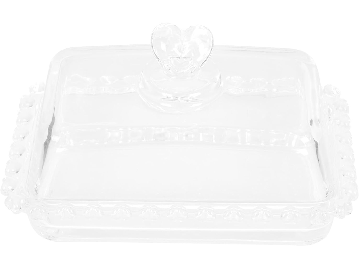 Caja Rectangular Para Pasteles Con Tapa De Vidrio Hermética Para Postres Y