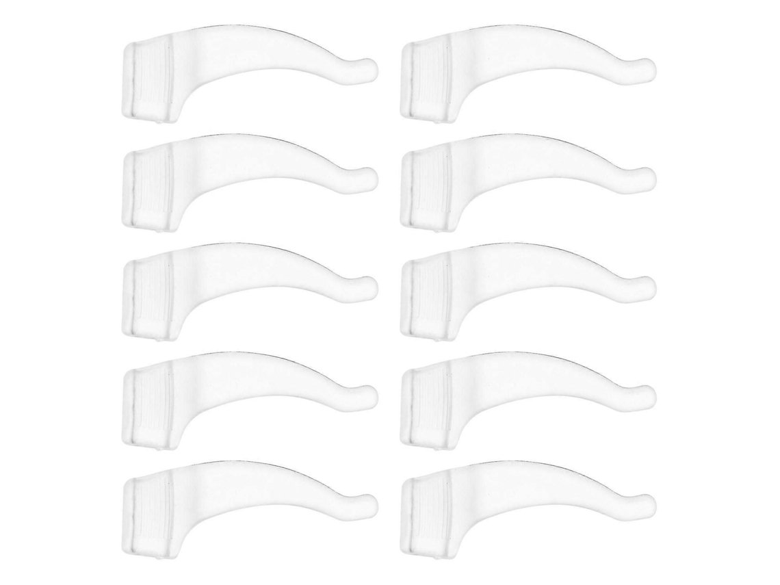 20 pares de gafas de silicona negra con ganchos para las orejas que sirven de tope, soporte cómodo, GOKOCO