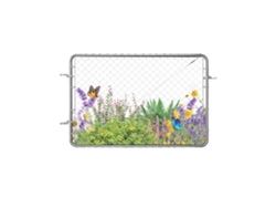 Puerta de Jardín Metálica Ajustable en Acero Galvanizado 183x122cm Tekmaquinas