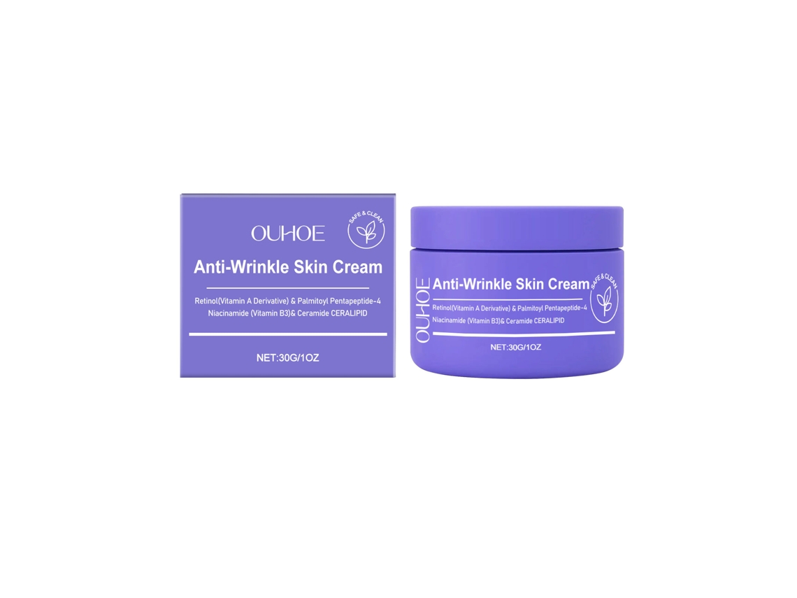 Crema facial antiarrugas con efecto antiarrugas.
