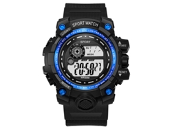 Reloj digital LED MDUG para hombre (azul), deportivo, luminoso, resistente al agua y multifuncional.