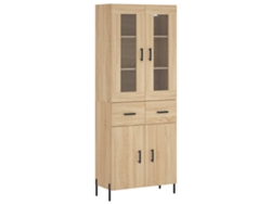 Maison Exclusive - Aparador Alto Madera Contrachapada Color Roble 69,5x34x180 Cm