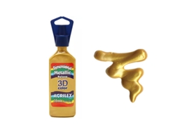 Dimens 3D Relieve Metálico 35Ml Amarillo 553 Acrilex