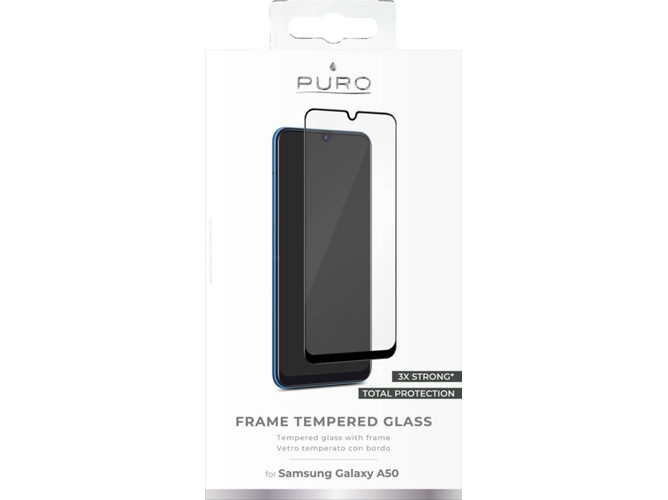 Protector de Pantalla Samsung Galaxy A50 PURO Frame Negro