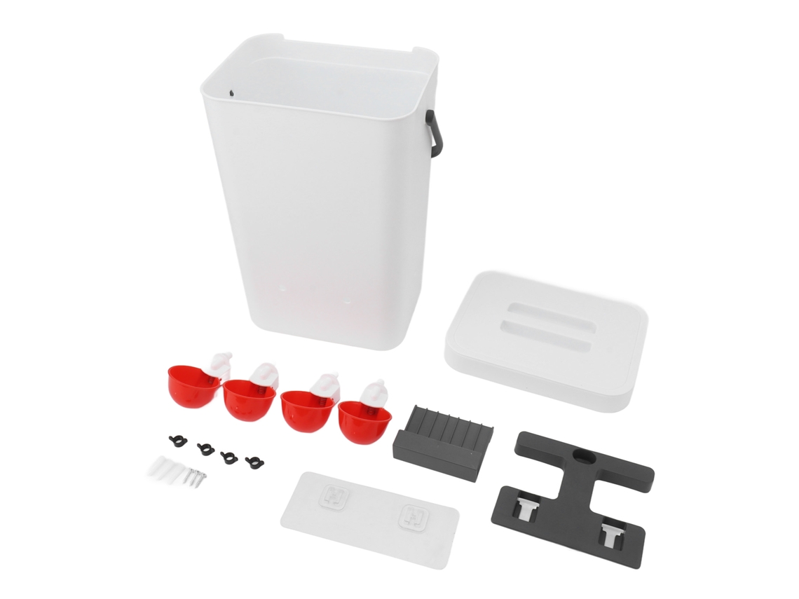 Juego de bebedero y comedero automático para pollos de gran capacidad, bebedero automático portátil para aves de corral de 12 litros