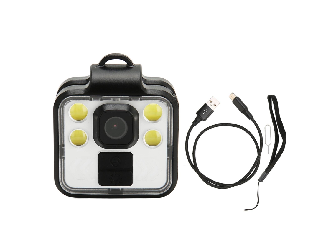 Cámara Corporal Portátil E Impermeable Hd 1080p Con Led Ajustable Para Coche, Oficina, Hogar Y Deportes.