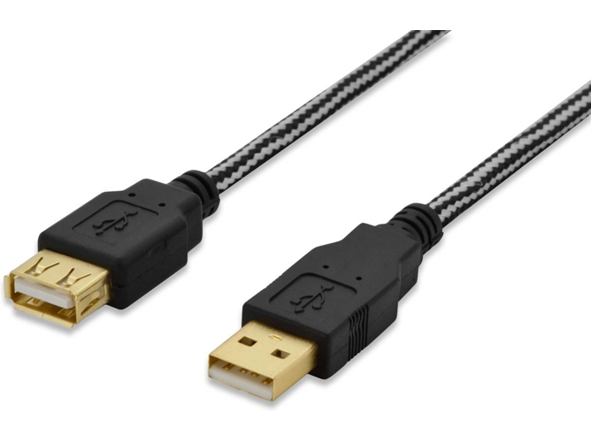 Cable USB EDNET USB A/USB A 3 m Macho/Hembra Negro