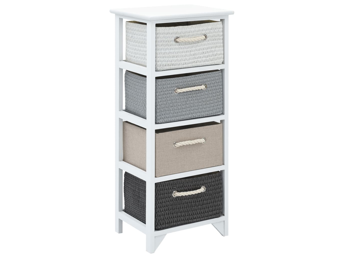 Maison Exclusive - Mueble De Almacenaje Con 4 Cajones Madera
