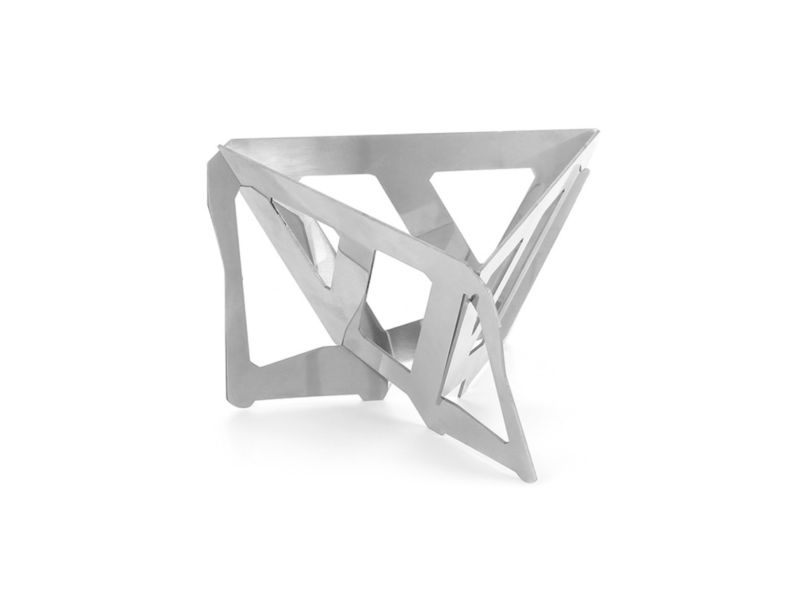 Soporte Portátil Modular Para Filtro De Café De Acero Inoxidable — Plegable De 3 Piezas Para Goteo Con Bolsa De Transporte