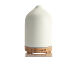 Difusor de aceites esenciales con humidificador de cerámica de 250 ml y 7 luces de colores para el hogar y la oficina Cuich