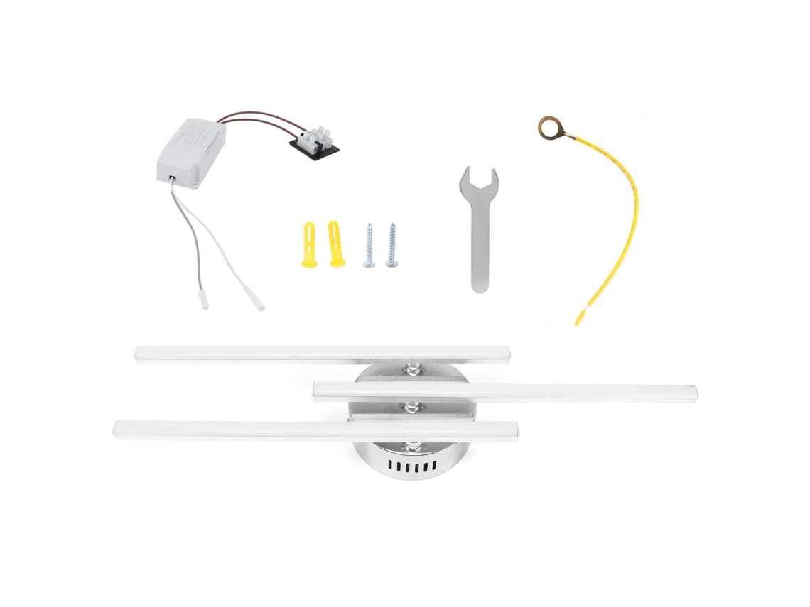 2026-lámpara De Techo Led Moderna 3 Cintas Luz Cálida Para Sala Dormitorio Restaurante Ac85-265v