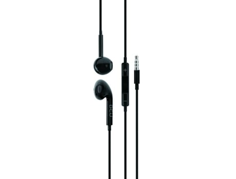 Auriculares DCU TECNOLOGIC 34151001 (Con Cable - Negro)