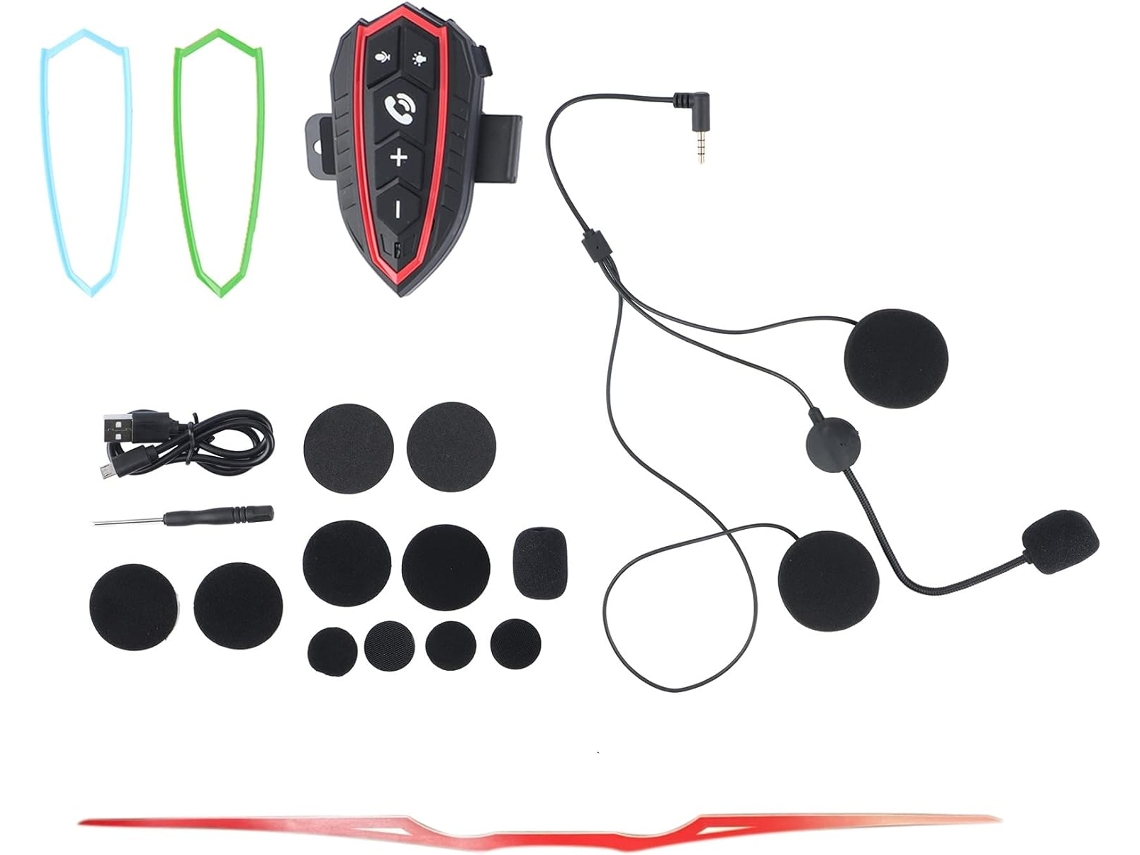 Casco de moto con Bluetooth, asistente de voz, llamadas manos libres, luz y reducción de ruido. SFUSHOS