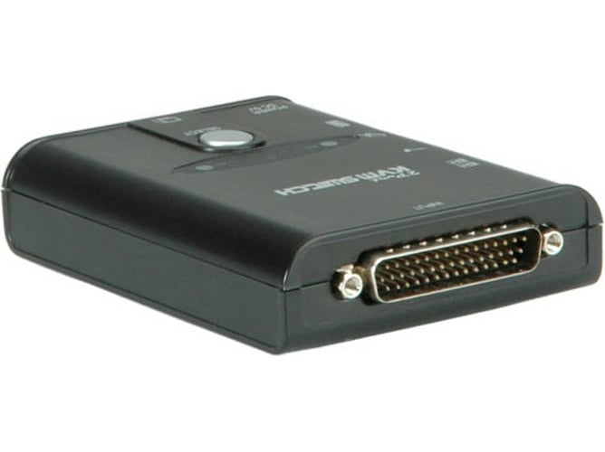 Adaptador VALUE KVM Switch "Star", 1U - 2 PCs, DVI / HDVídeo, USB