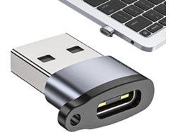 Adaptador USB C para tabletas y teléfonos celulares Adaptador USB A a USB C 2.0 hembra a macho Convertidor de aleación de aluminio con carga Gokoco