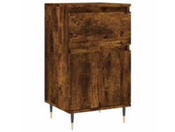 Maison Exclusive - Aparador Madera De Ingeniería Roble Ahumado 40x35x70 Cm