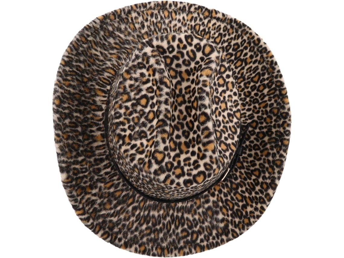 Chapéu De Caubói Com Estampa De Leopardo, Boné Decorativo Estilo Faroeste Para Festas E Eventos, Acessório.