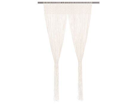 MAISON EXCLUSIVE - Cortina de macramé algodón 140x240 cm