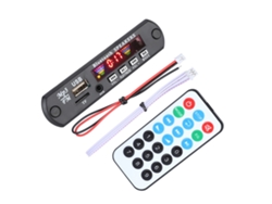 Placa Decodificadora Bluetooth 5.0 Com Tela 4 Cores Suporta Ape Flac Fm Usb Tf Mp3 Controle Remoto