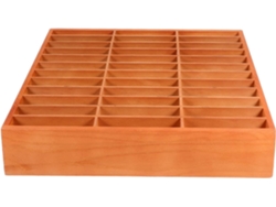 Boîte De Rangement Bois Naturel Pour Téléphone Portable Avec Compartiments Organizer Bureau École