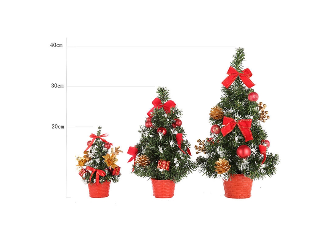 Árbol De Navidad De Mesa En Miniatura De Pvc, Dorado, Plateado, Azul, Rojo, Decoración Navideña, Regalo Familiar